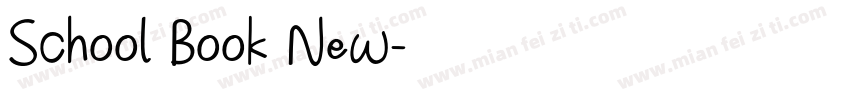School Book New字体转换